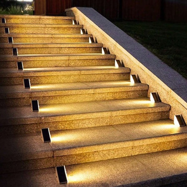 Beautiful view of Solar Powered Stair Lighting For Apartments