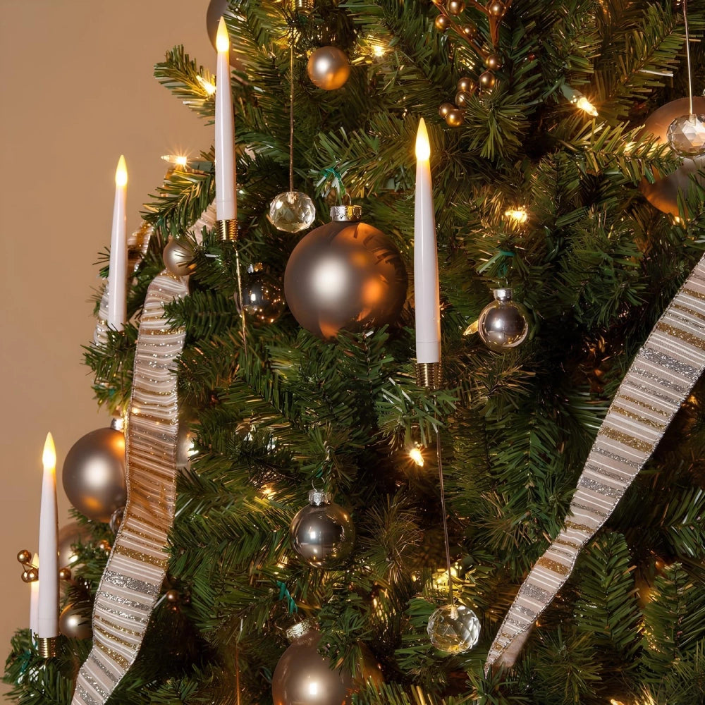 נרות לעץ חג המולד ללא להבה