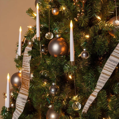 נרות לעץ חג המולד ללא להבה