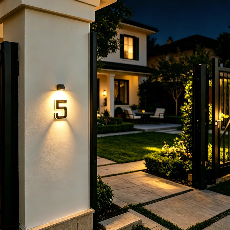 Lampu nombor rumah solar