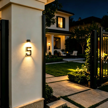 Lampu nombor rumah solar