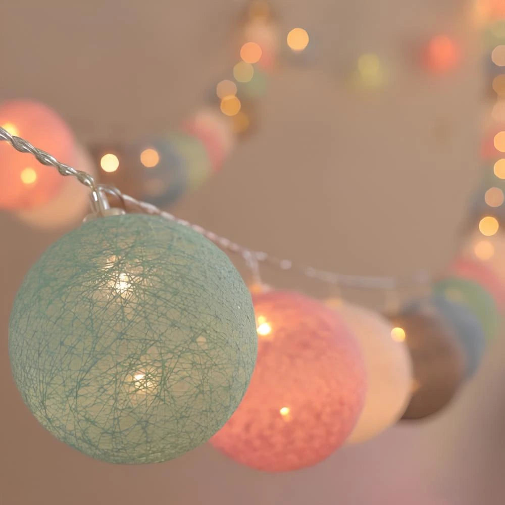 Cotton Ball Garland