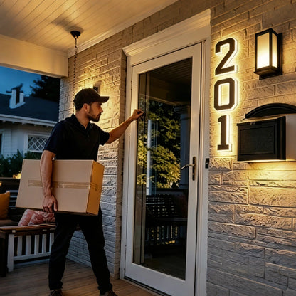 Lampu nombor rumah solar