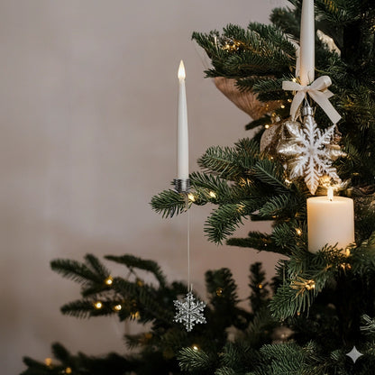 נרות לעץ חג המולד ללא להבה