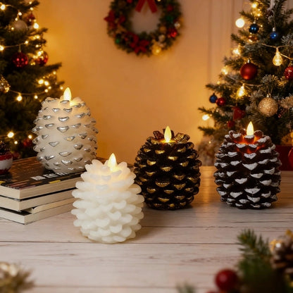 ForestHearth™ Flameless Pinecone Candles