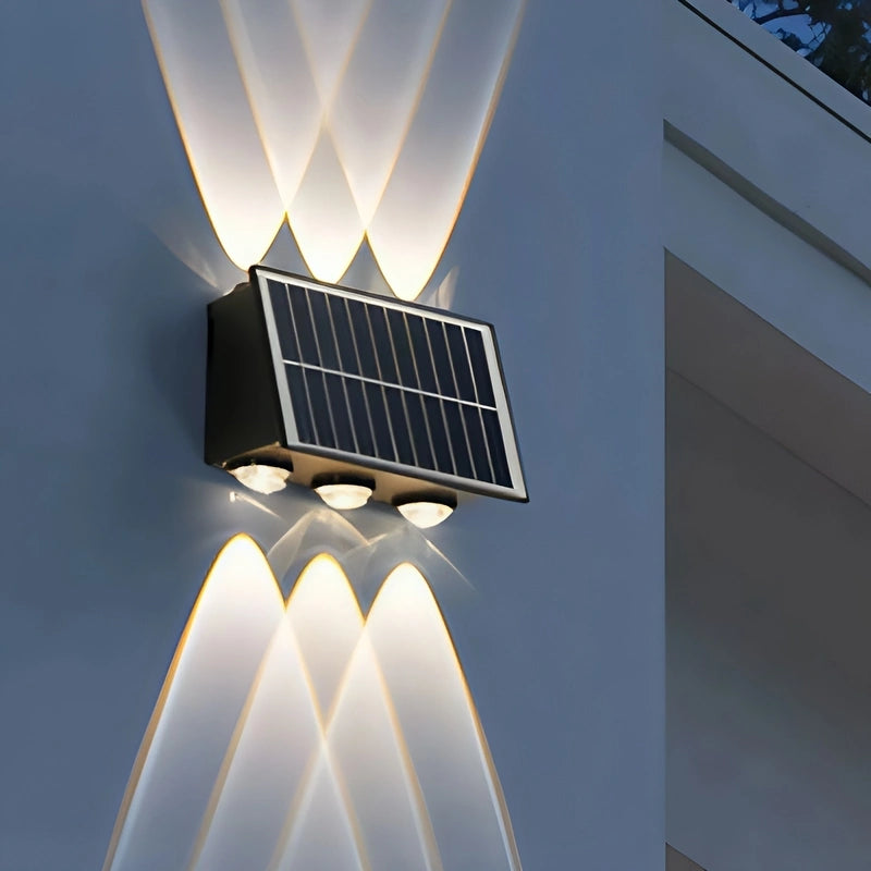 Zonne-energie wandverlichting