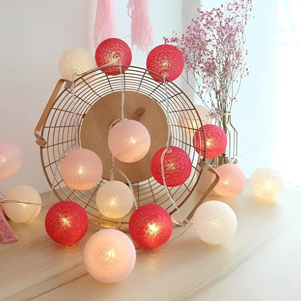 Cotton Ball Garland