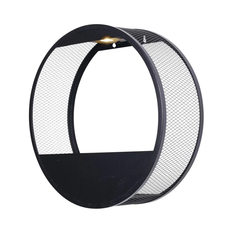 Zonne-energie wandlamp met bloempot