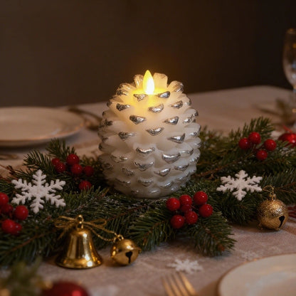 ForestHearth™ Flameless Pinecone Candles