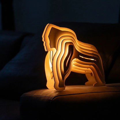 WildCraft™ Lampe en bois avec animaux