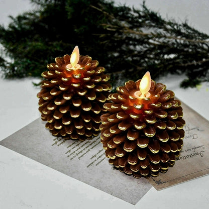 ForestHearth™ Flameless Pinecone Candles