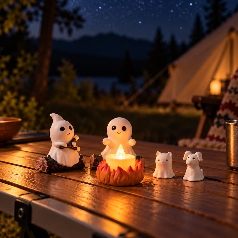 GhostHearth™ Hoguera luminosa con fantasmas