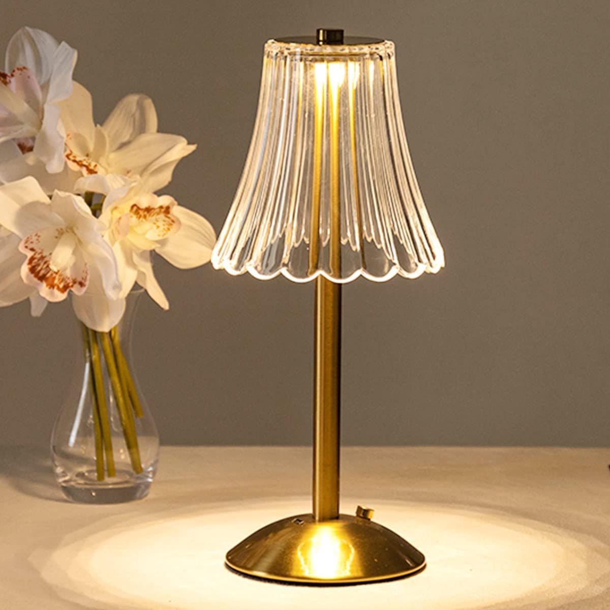 Golden Crystal Table Lamp