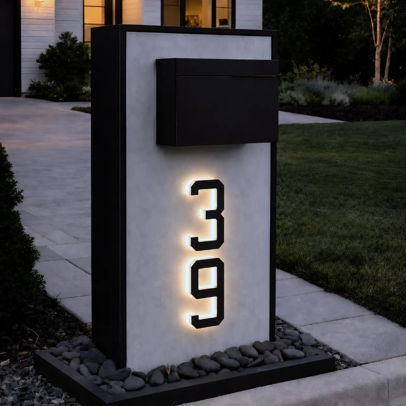 Lampu nombor rumah solar