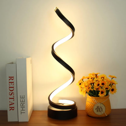 Lampu Meja Spiral