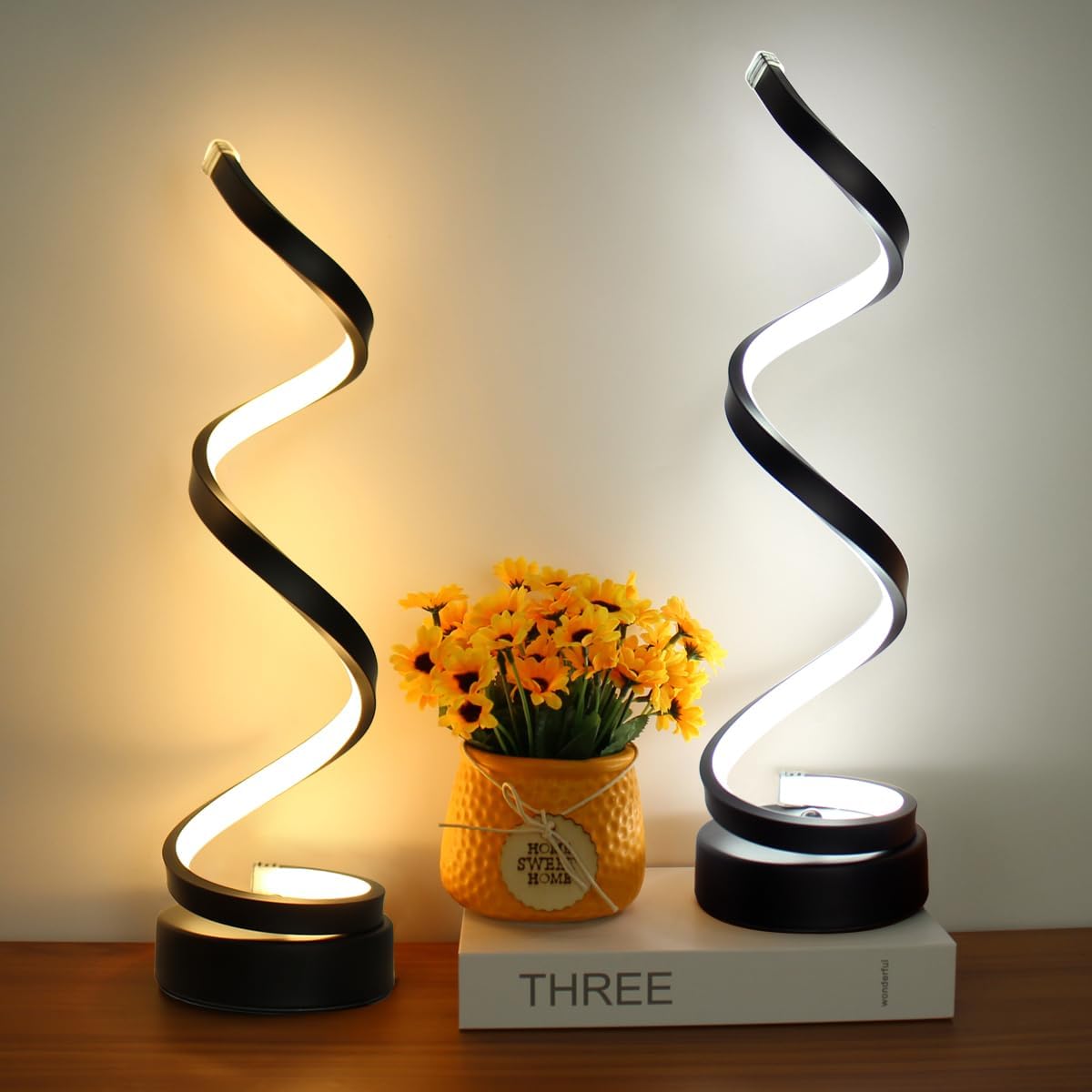 Lampu Meja Spiral