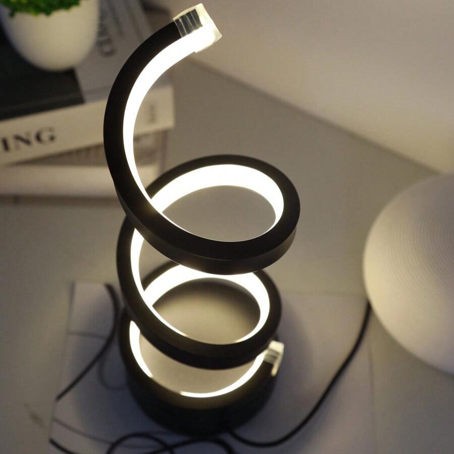 Lampu Meja Spiral