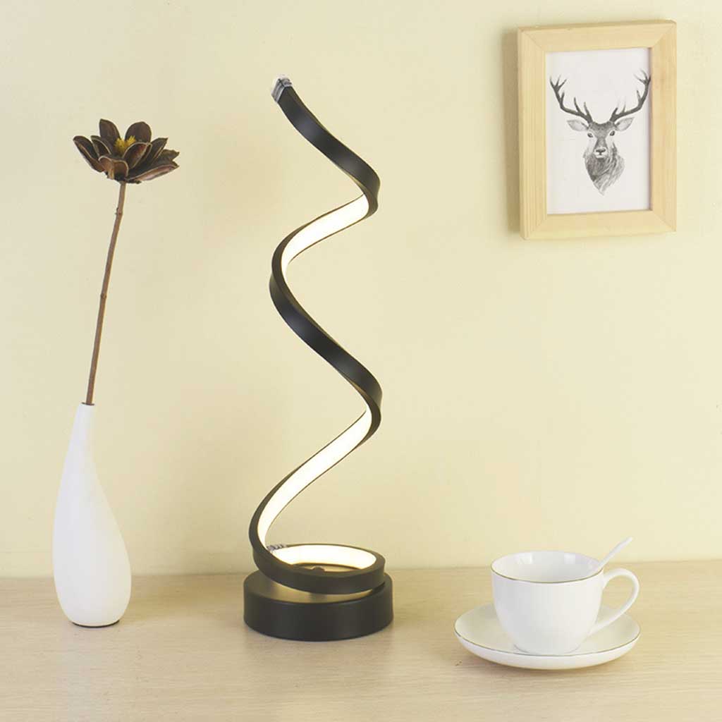 Lampu Meja Spiral