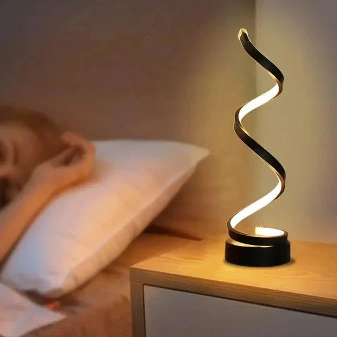 Lampu Meja Spiral