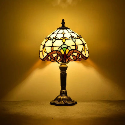 Antique Stained Glass Lamp