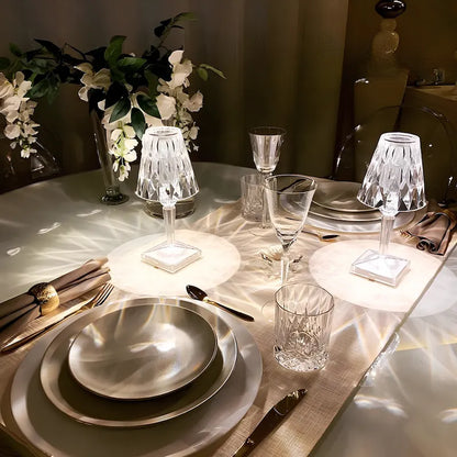 Lampe cristal scintillant