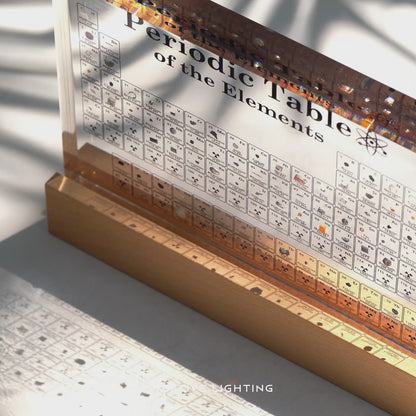 実物元素周期表ライト