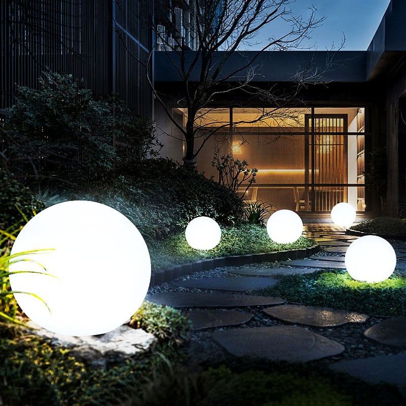 Gömb alakú kerti lámpa