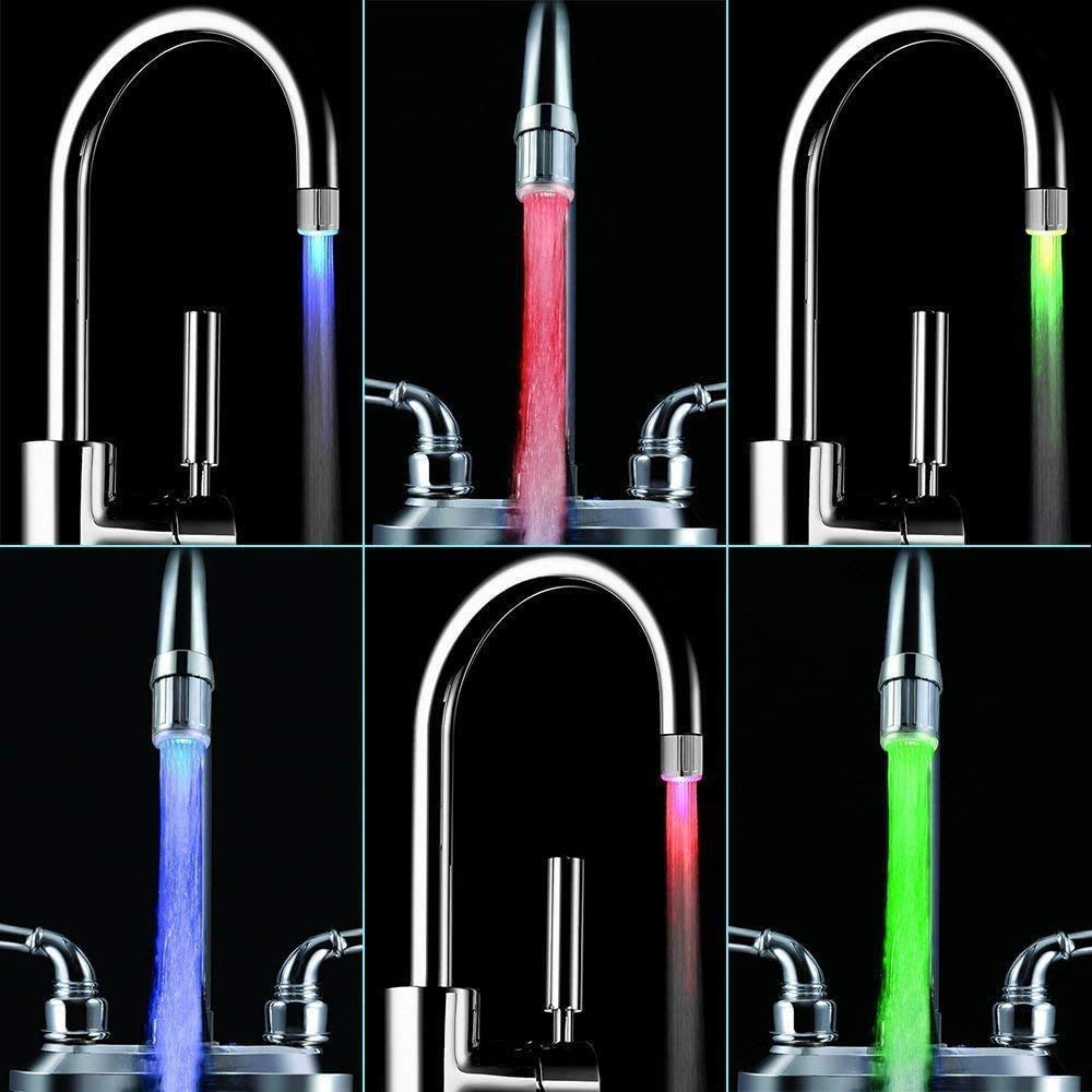 Lumière de robinet multicolore