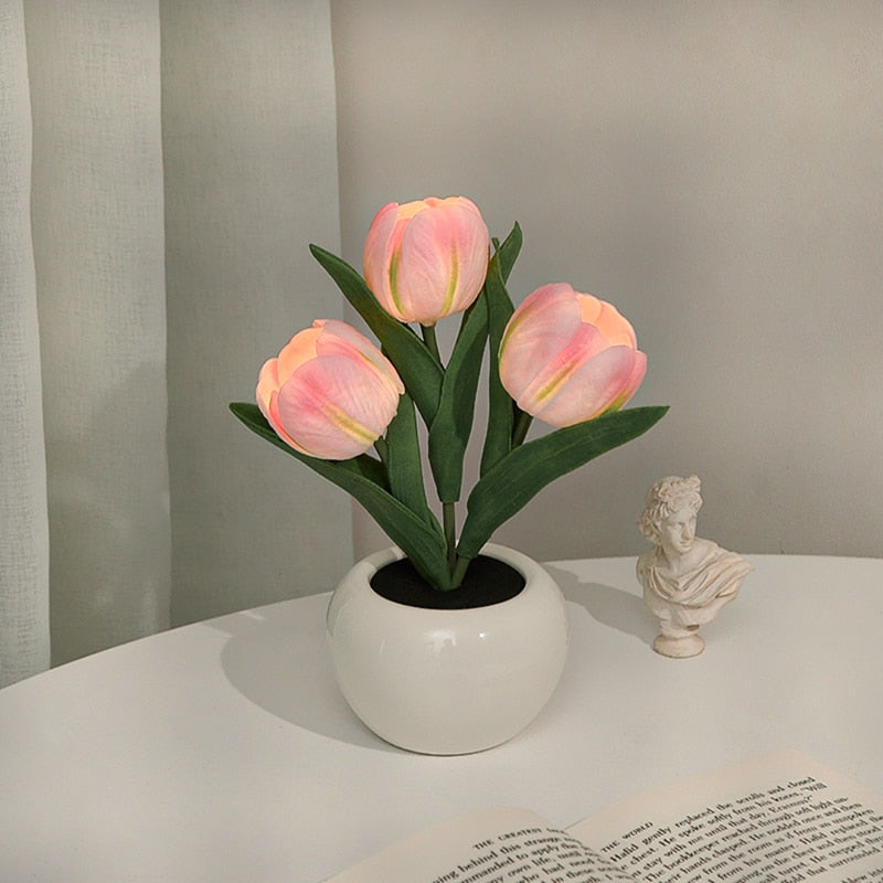 Recycled Glass deals Tulips Nightlight