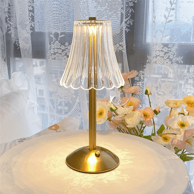 Golden Crystal Table Lamp
